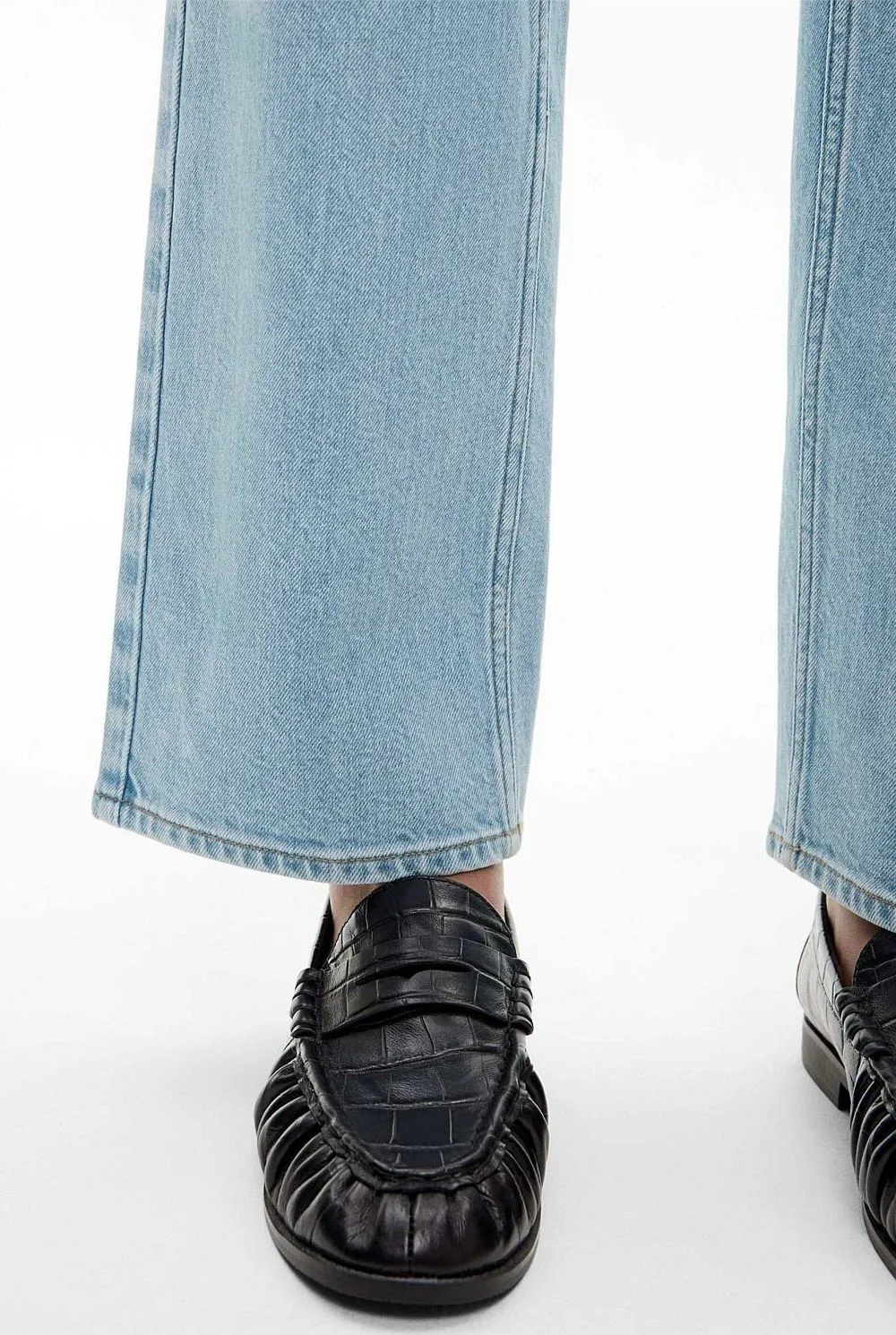 Retro Denim Long Pants