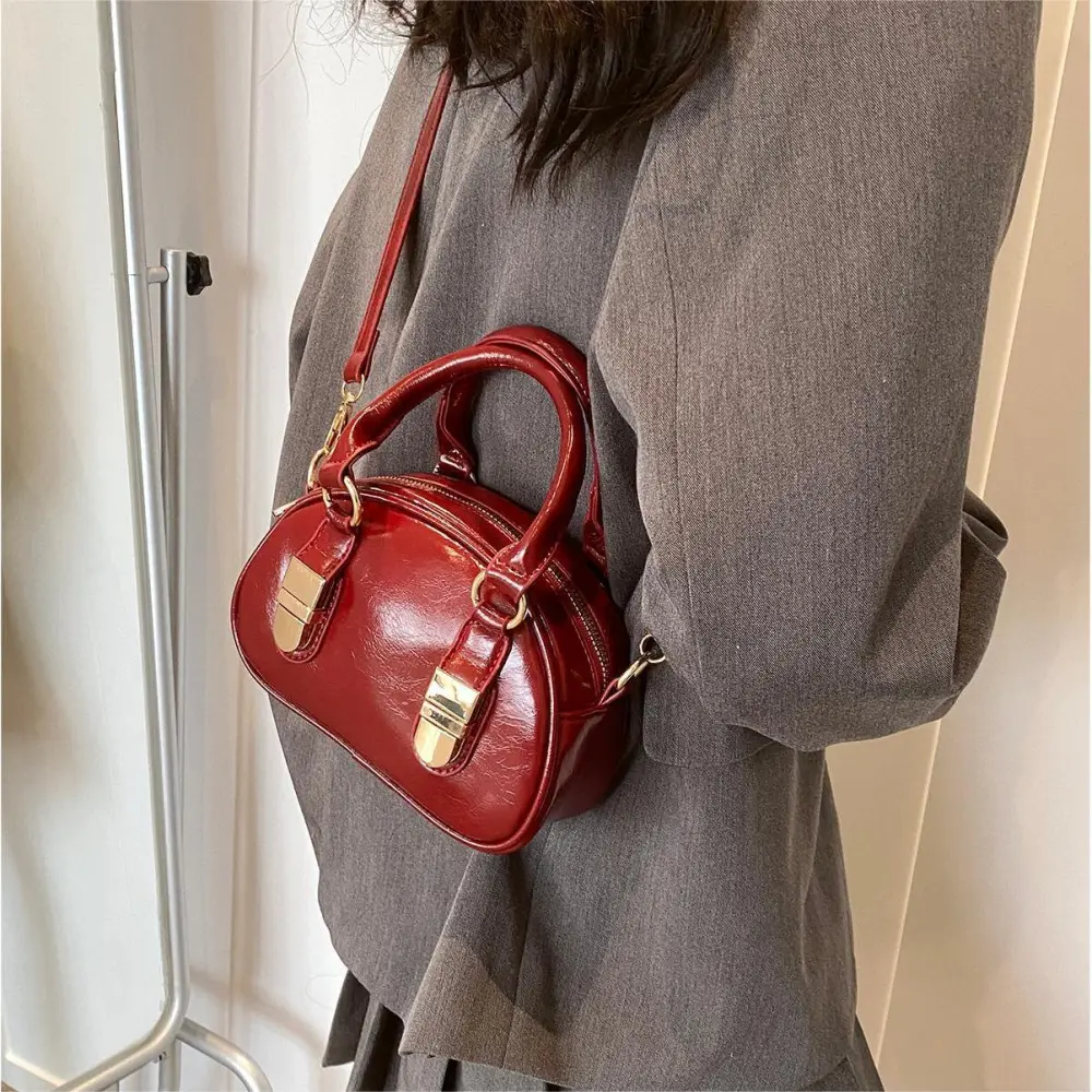 Bow Detail Curved Crossbody Bag
