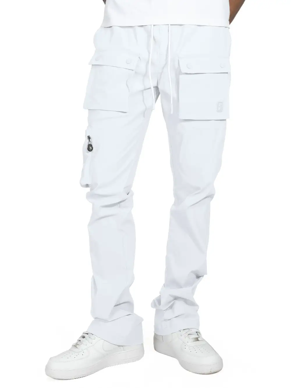 Relaxed Nylon Stacked Pants