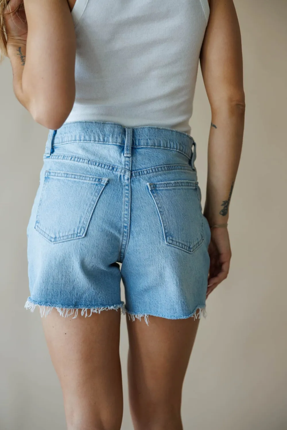 Classic Cotton Denim Shorts