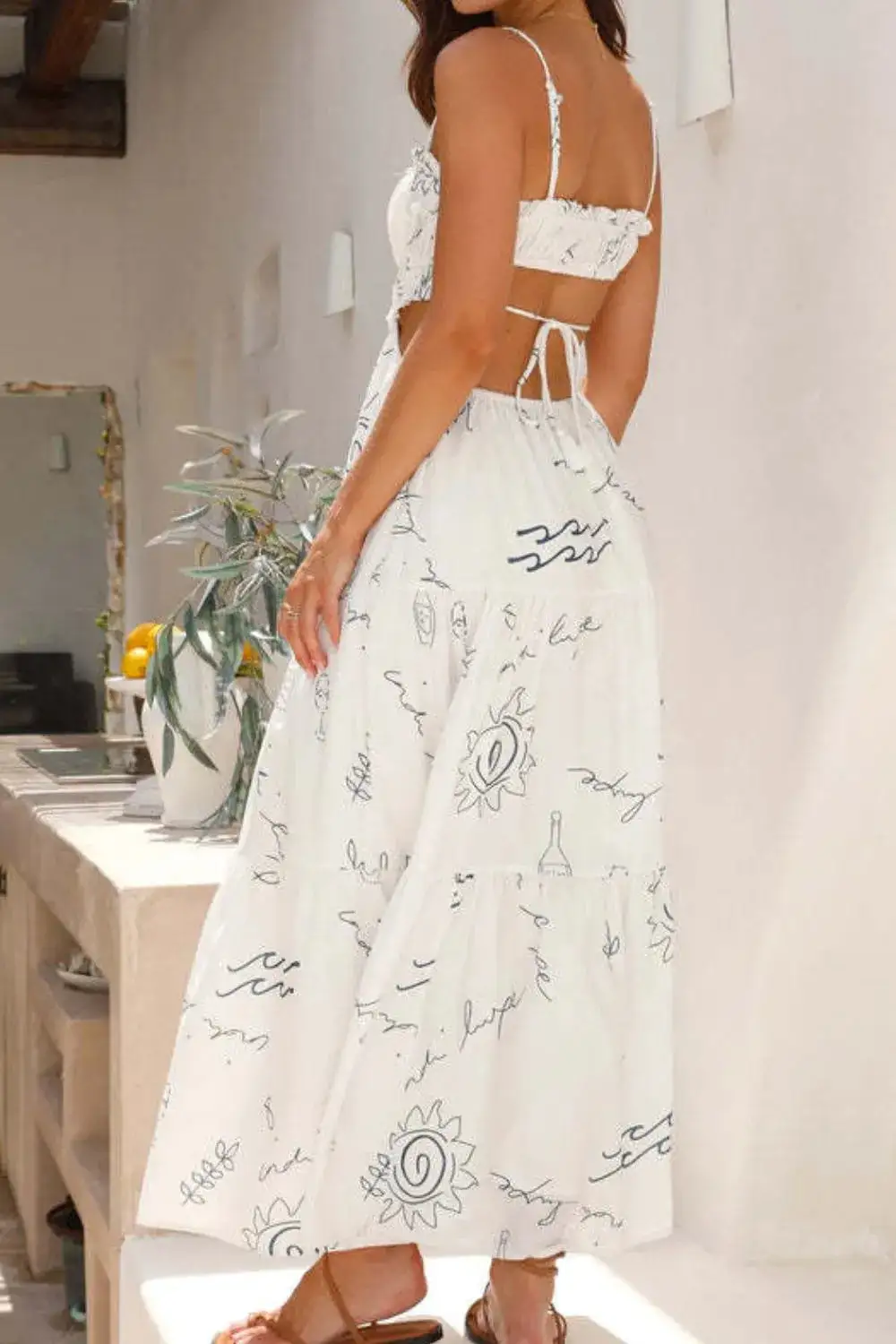 Soft Midi Cutout Dress