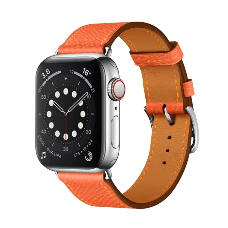 Leather Cross Band Watch Band for Watch 3 / 2 / 1 Generation 38 mm - Orange