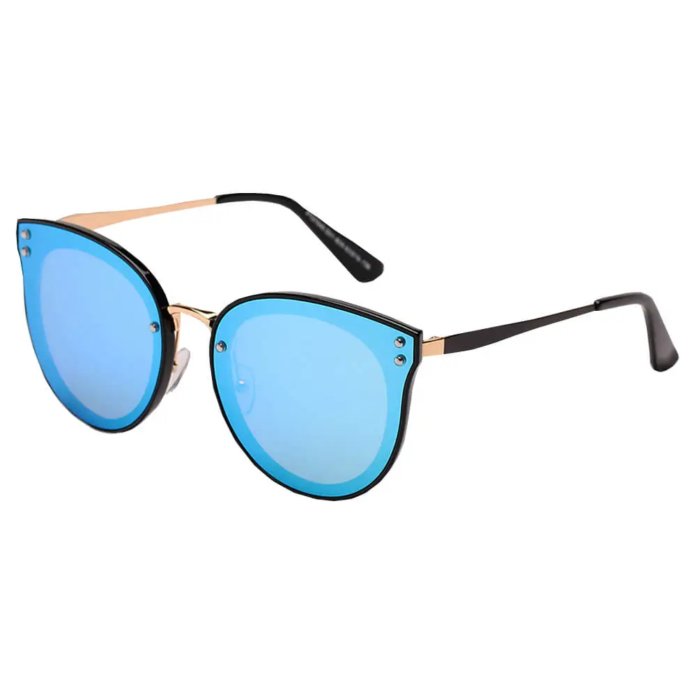 Round Polarized Cat-Eye Sunglasses