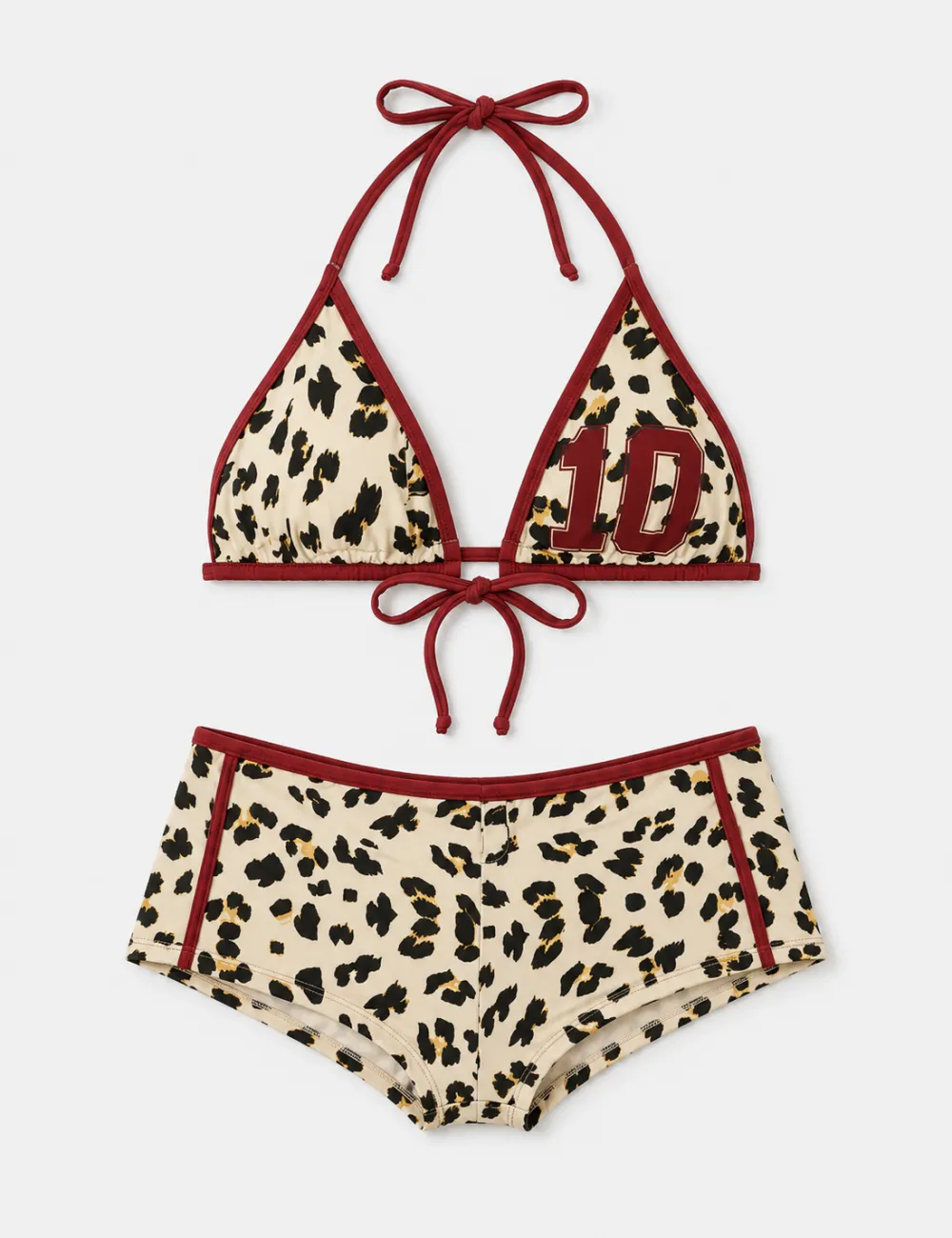 Halter Triangle Two Piece Bikini Set