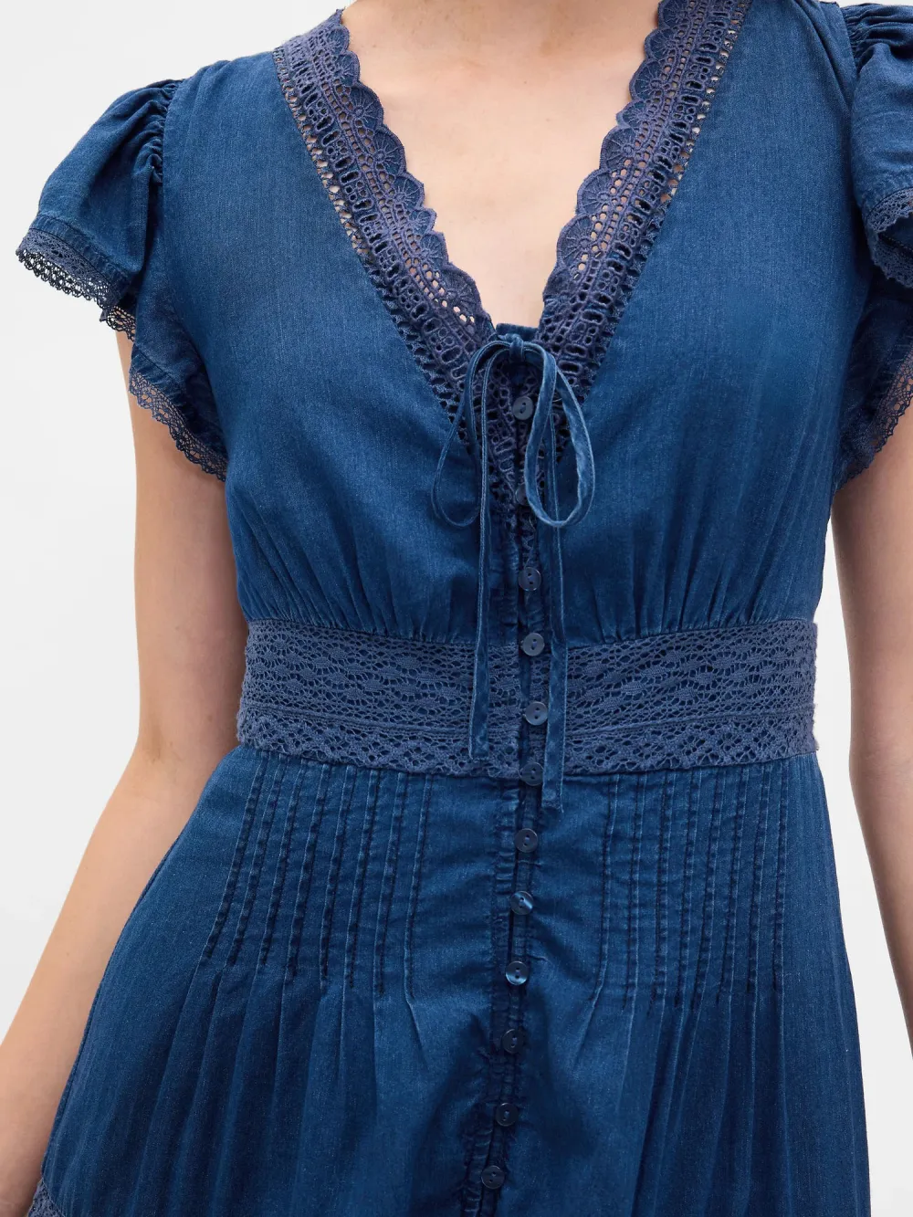 Breathable Button Up Dress