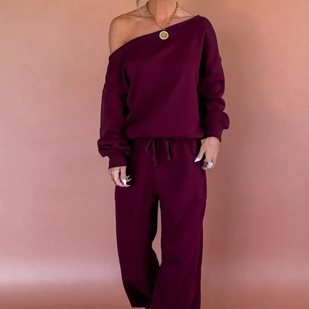 Classic Off-Shoulder Sweater