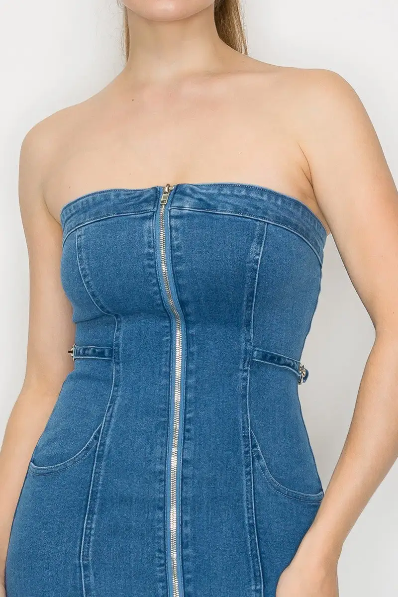Updated Denim Mini Dress