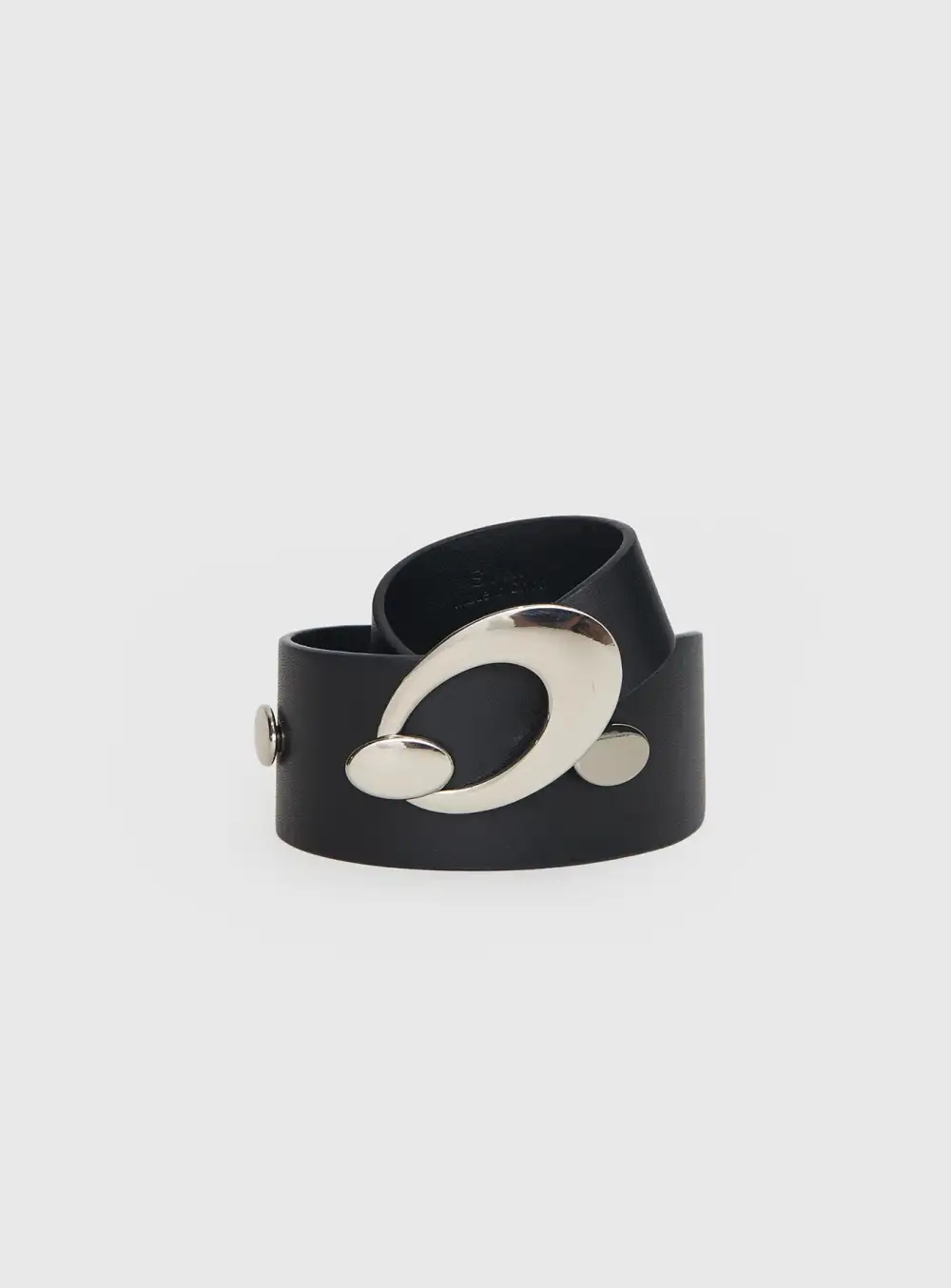Soft Profile Buckle Faux Leather Belt