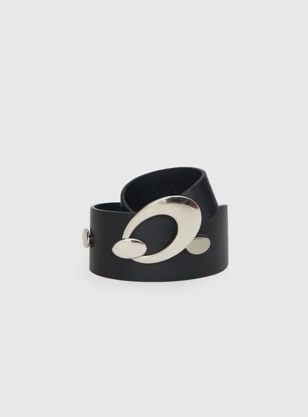 Soft Profile Buckle Faux Leather Belt