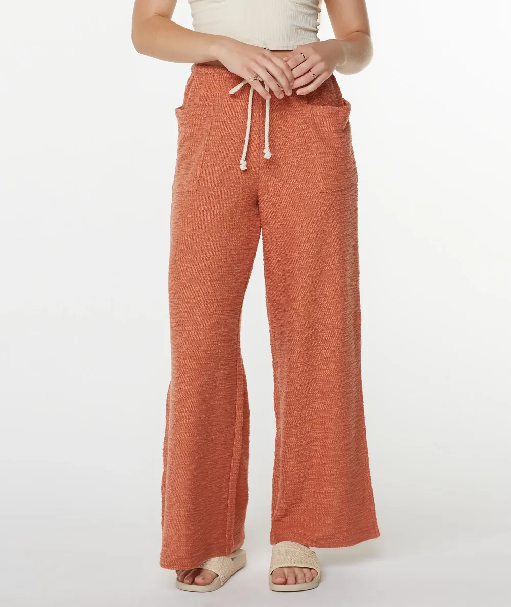 High-Waisted, Fine-Textured Women's Wide-Leg Pants
