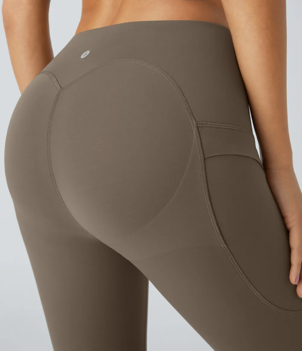 SoCinched High Waisted Butt Lifting Tummy Control Side Pocket Shaping Yoga UltraSculpt Leggings