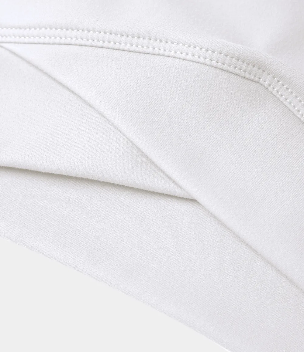 Softlyzero Plush Crossover Hem Cropped Sports Top