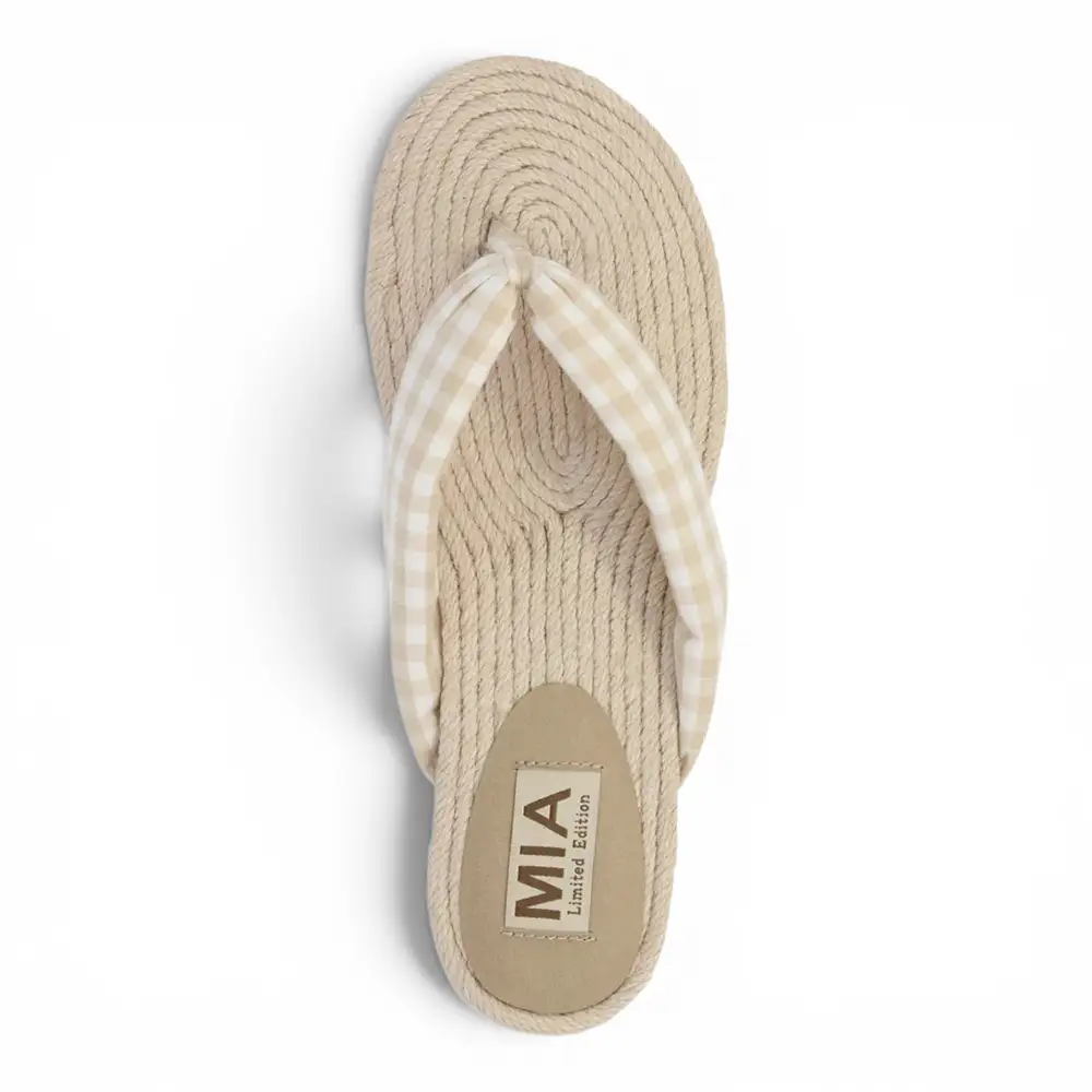 Aleena Gingham Breeze Thong Sandal