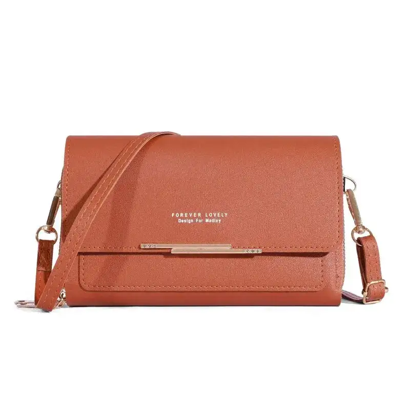 Modern Korean: Large-Capacity Halter Shoulder Bag with Card Pouch
