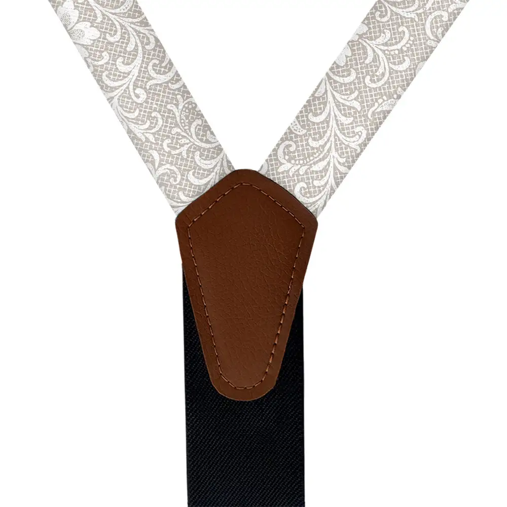 Lacework Floral Pattern Suspenders