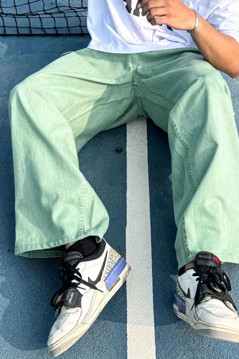 Relaxed-Fit Stretch-Denim Barrel Jeans