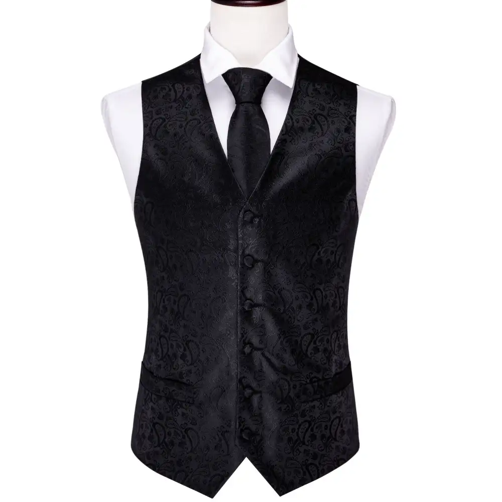 Paisley Jacquard Dress Vest Set