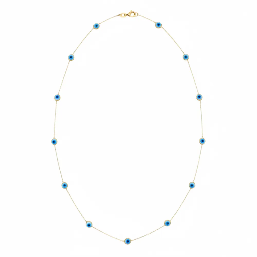 Station Evil Eye Necklace