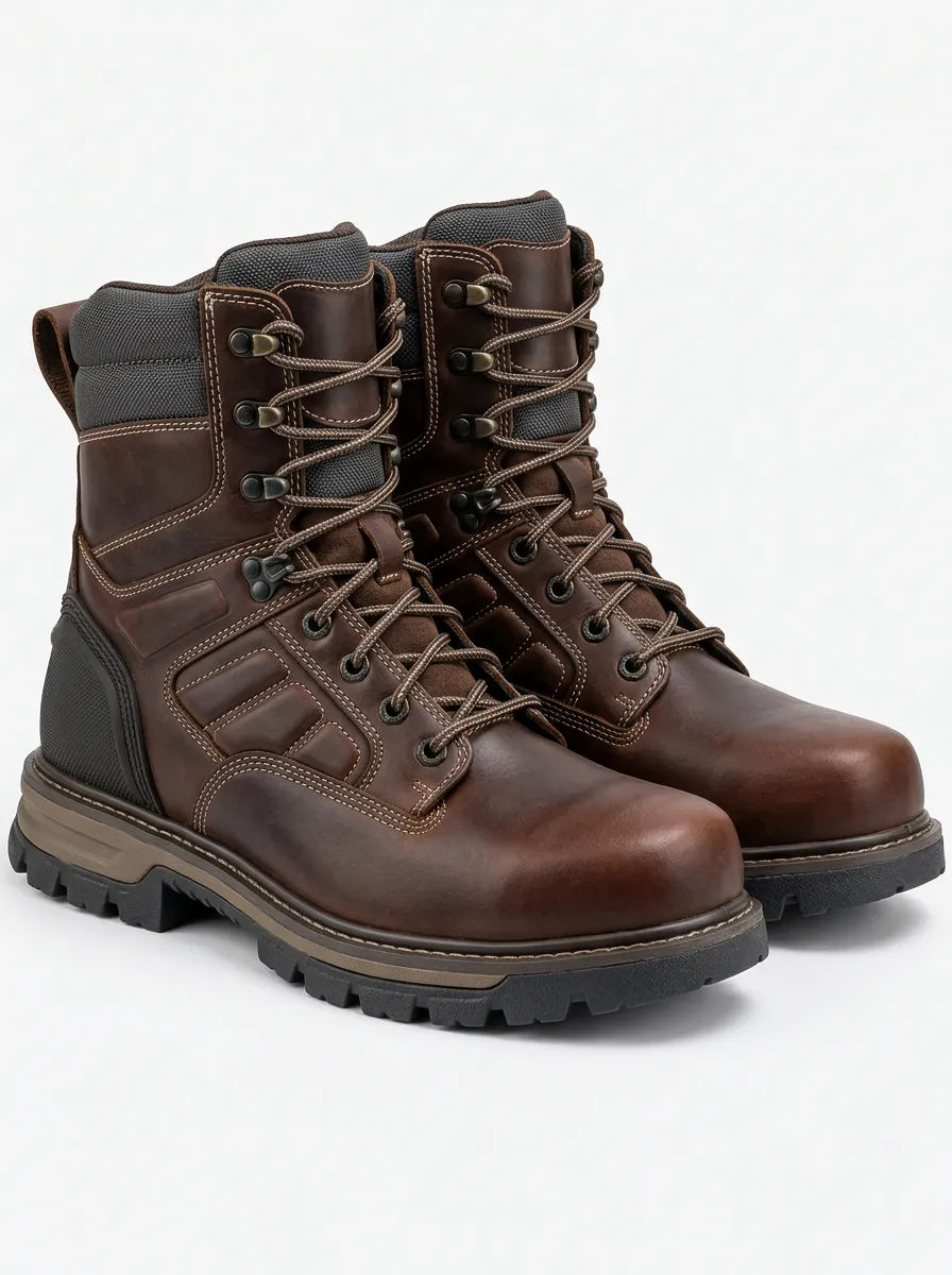 Men's Brown Waterproof Utility Boots