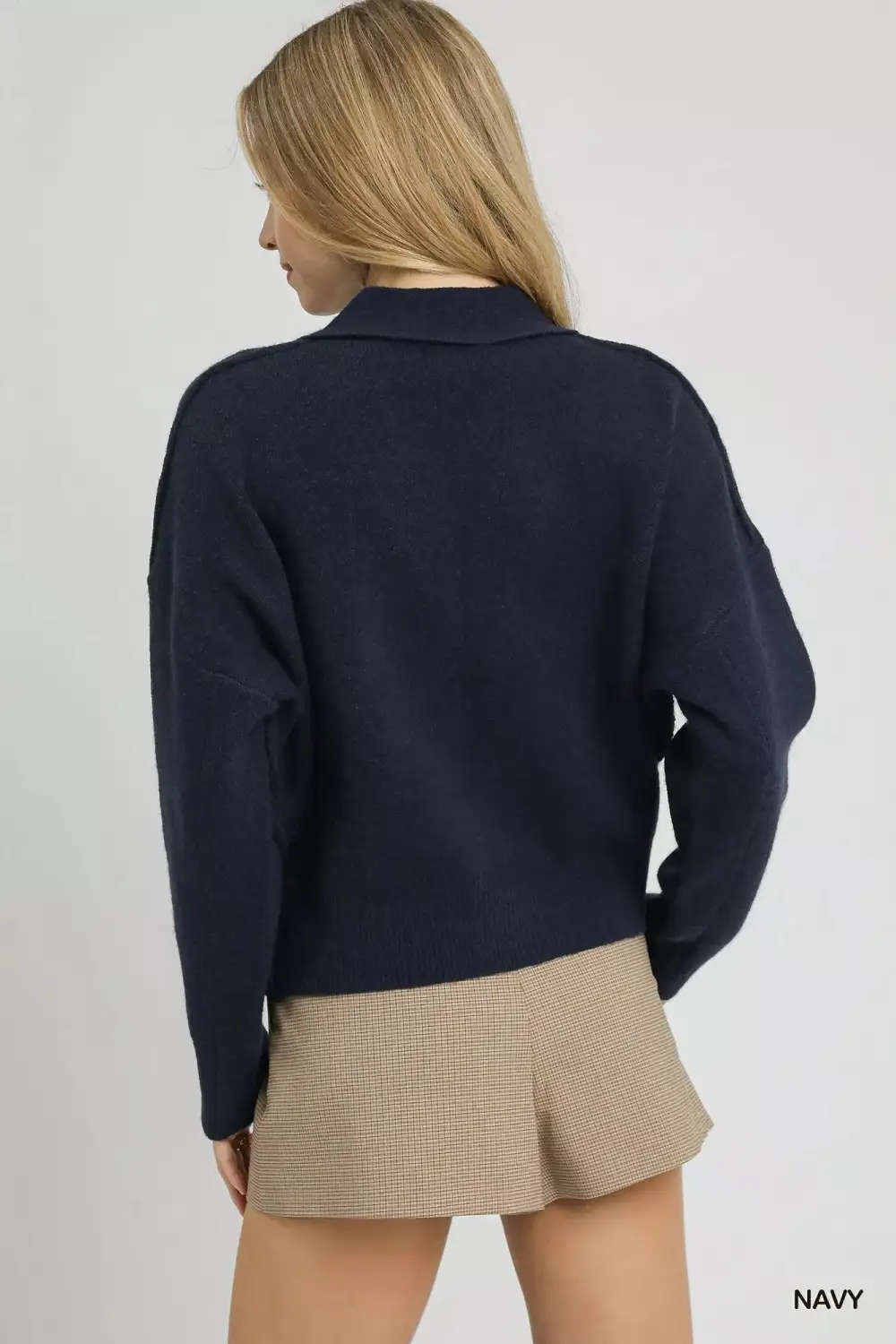 Button Front Ribbed Knit Cardigan