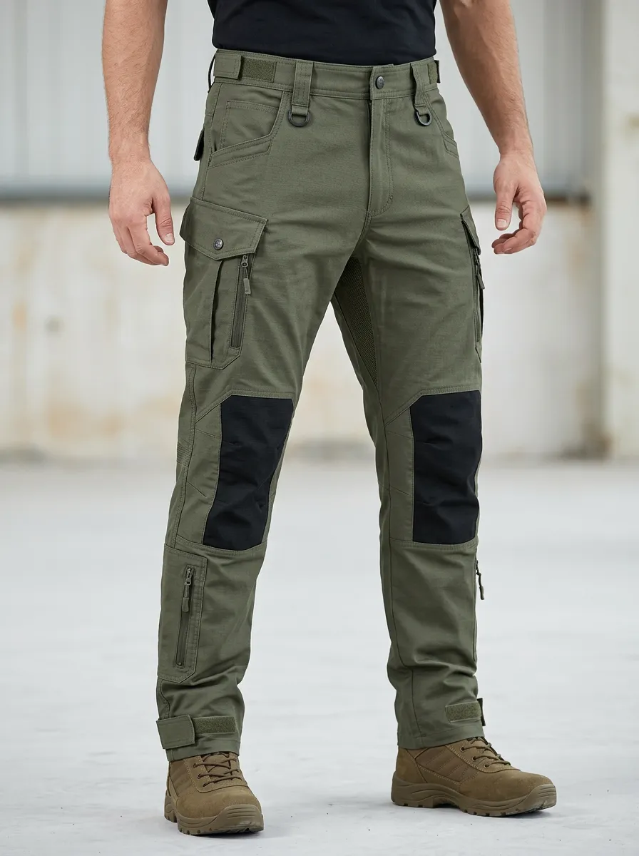Classic Knee-Pad Outdoor Men's Multi-Pocket Waterproof Tactical Cargo Pants