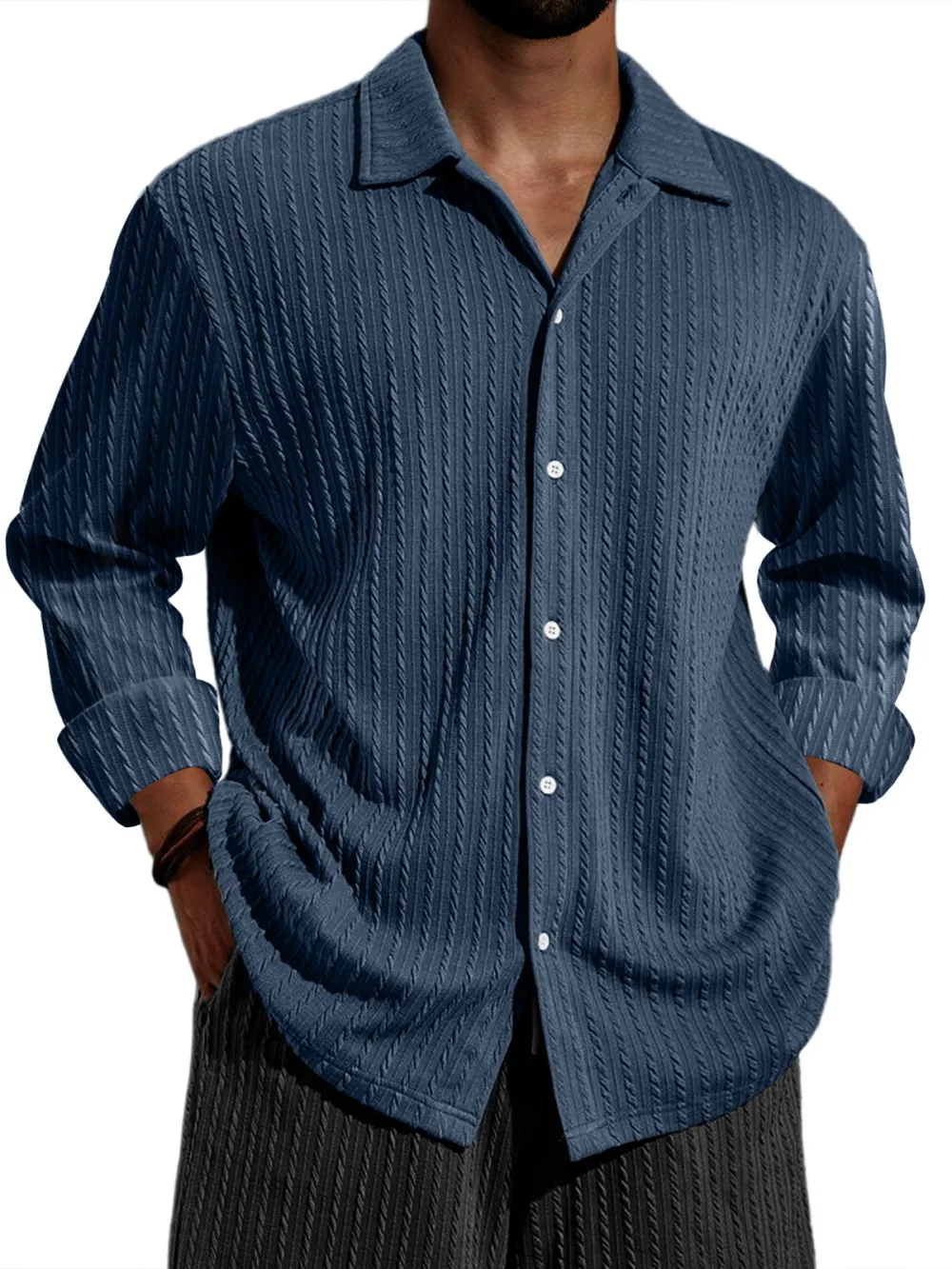 Long Sleeve Striped Shirt