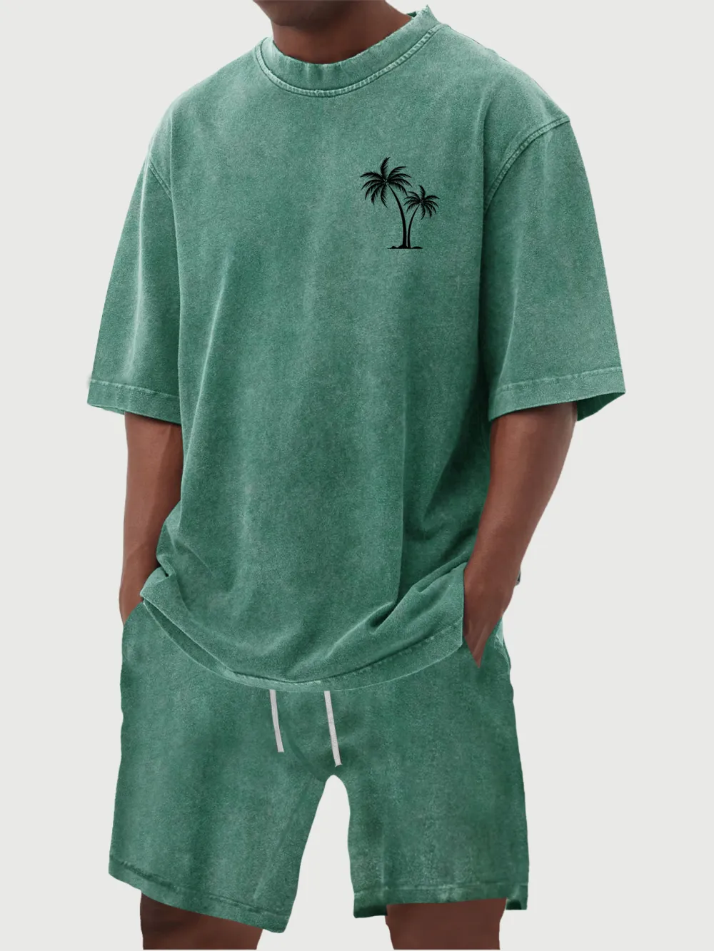 Layered Garment Washed Set
