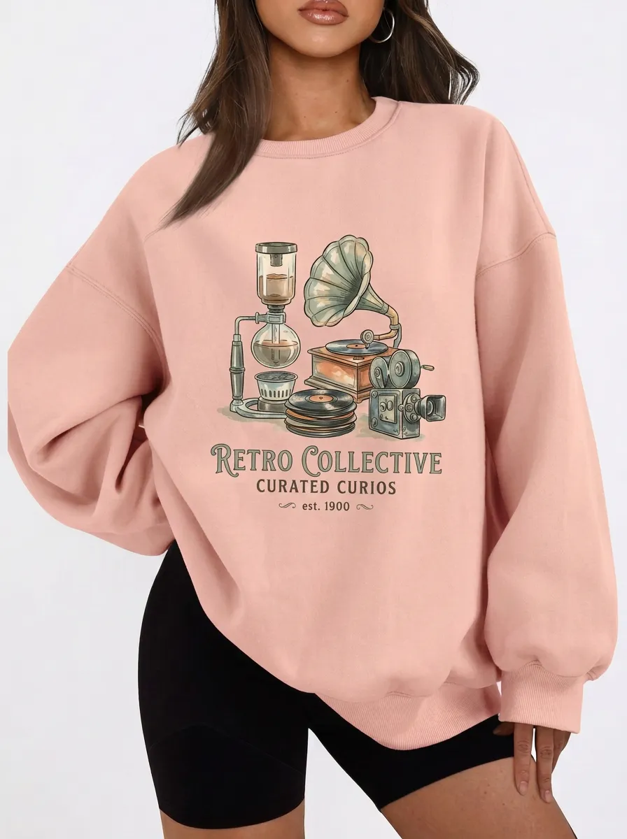 Women's Retro Collective Vintage Curios Graphic Sweatshirt