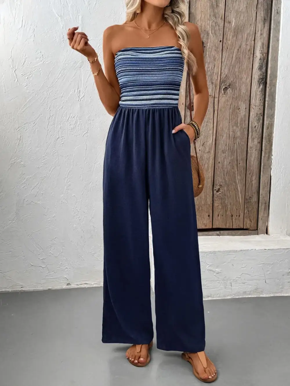 Tube Wide Leg Jumpsuit