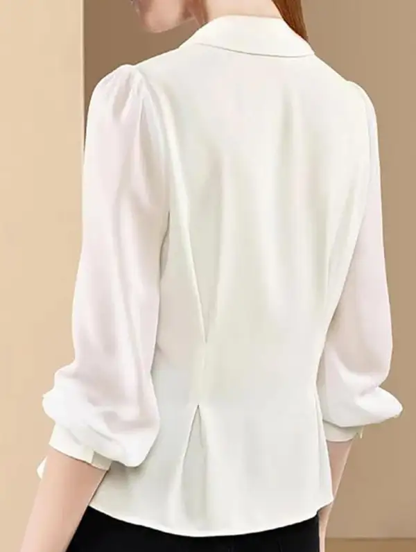 Satin Long Sleeve Button Shirt