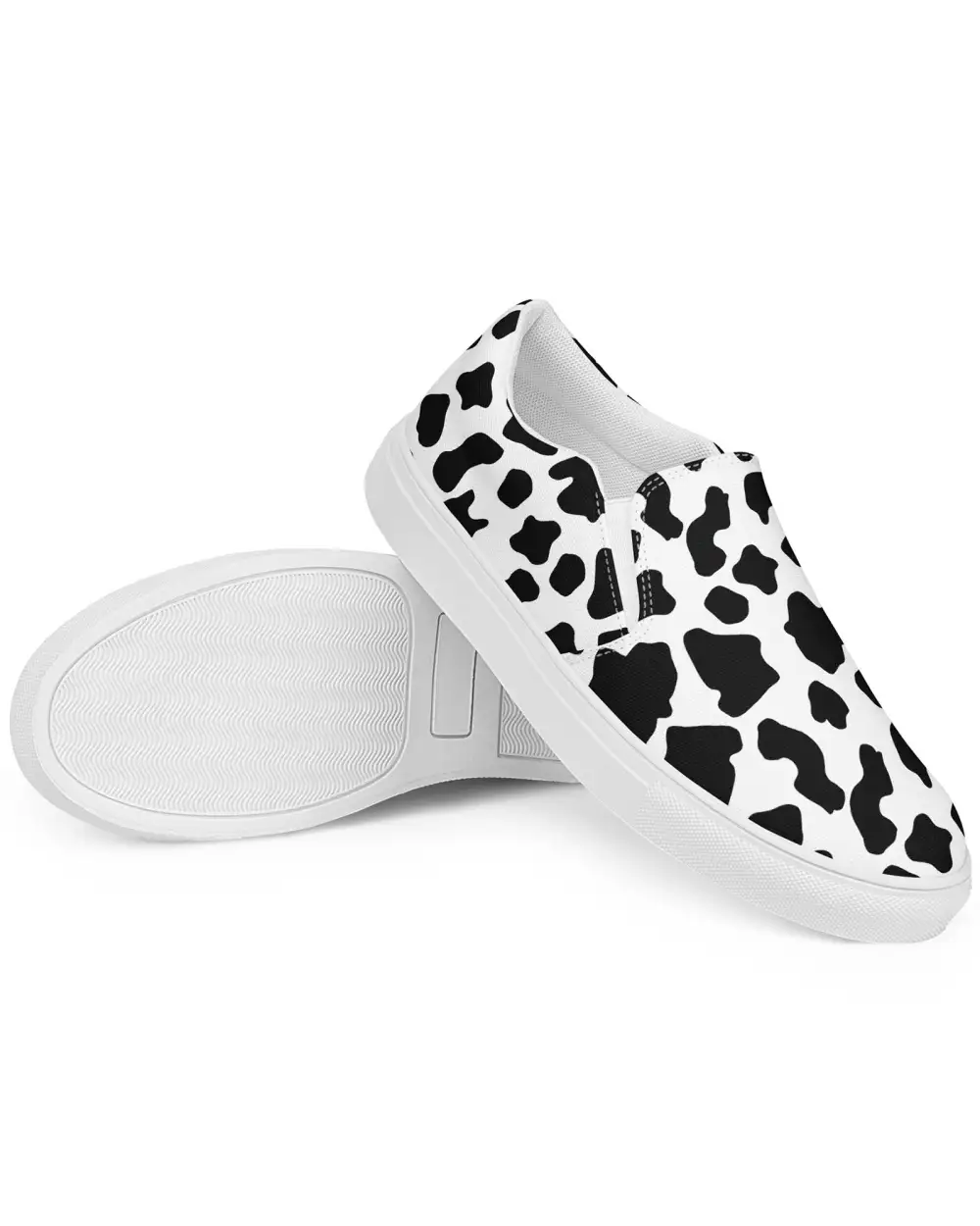 Cowhide Pattern Slip On Shoes
