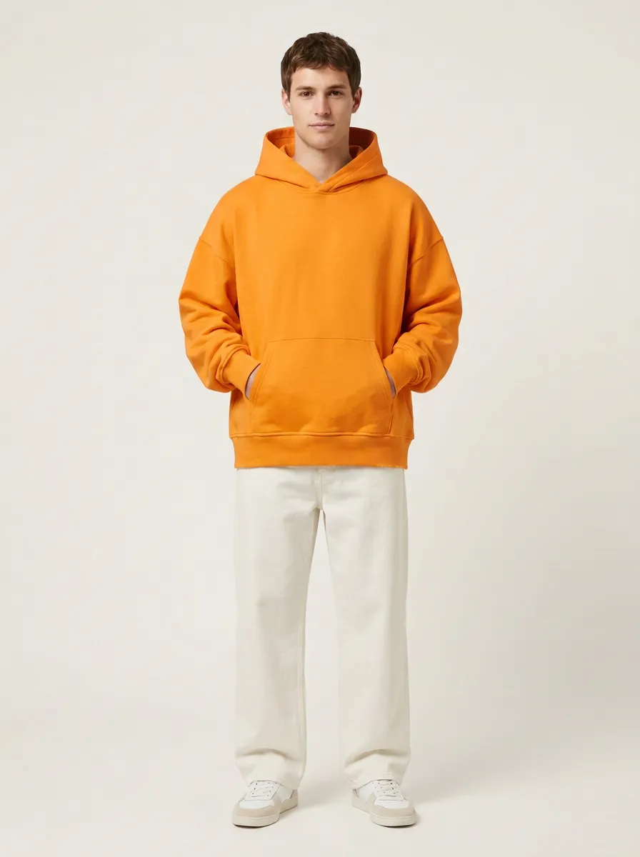 Unisex Printed Casual Essential Pullover Hoodie