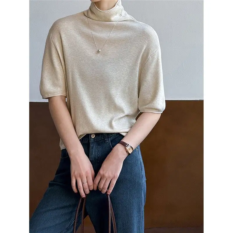 Half Neck Short Sleeve T-Shirt
