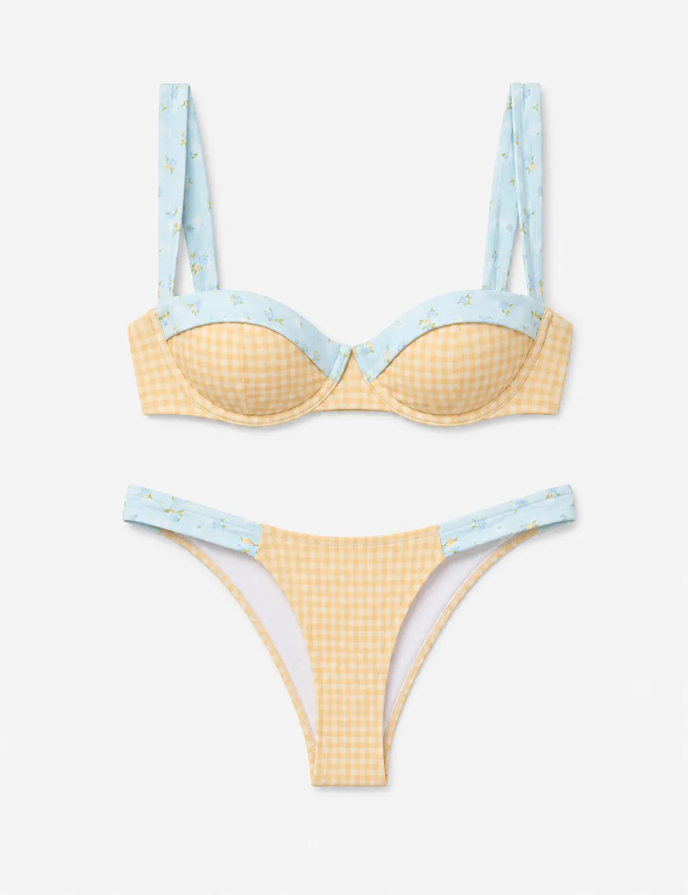 And Underwire Balconette Bikini Set