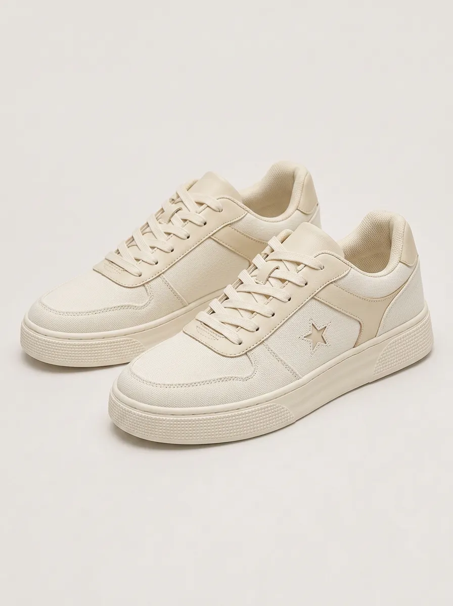Men's Minimalist Star Pattern Patterned Skate Shoes