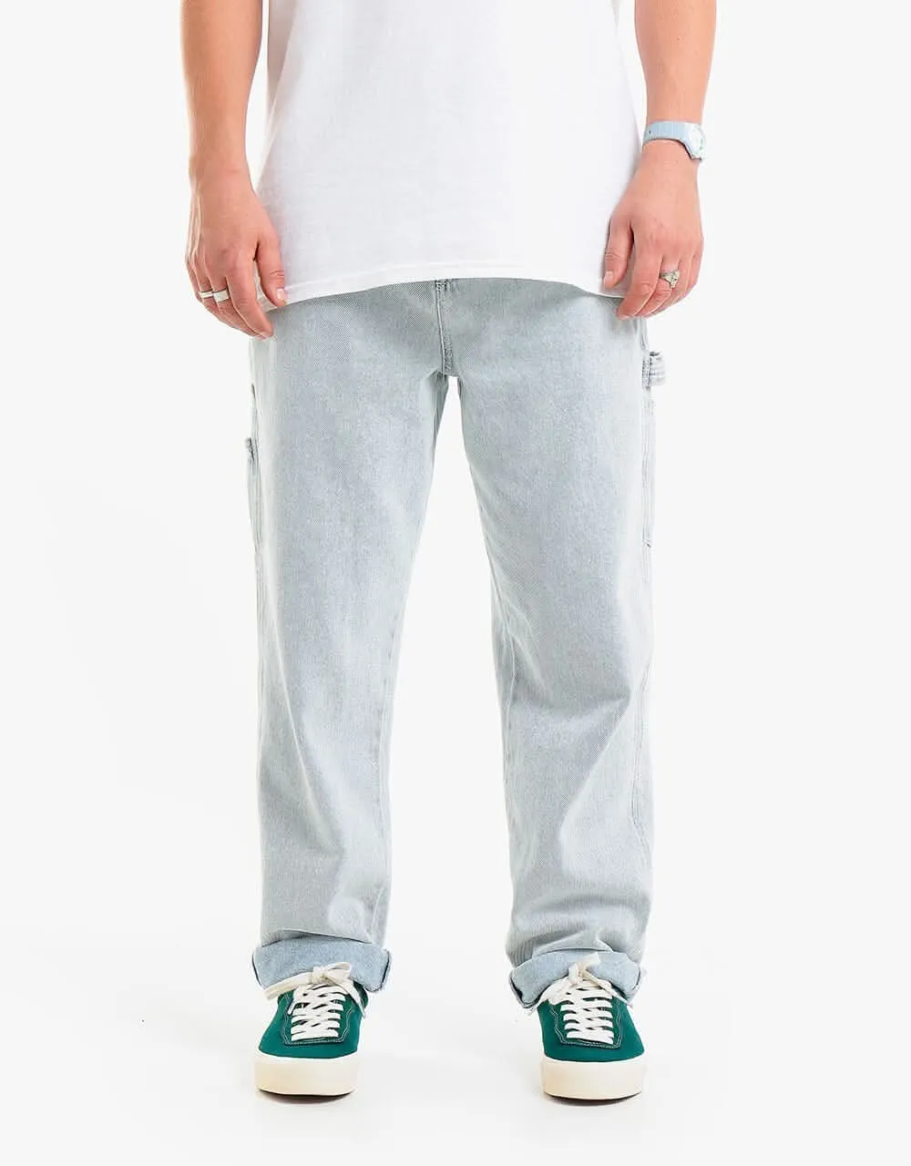 Everyday Light Stone Washed Baggy Carpenter Denim Jeans
