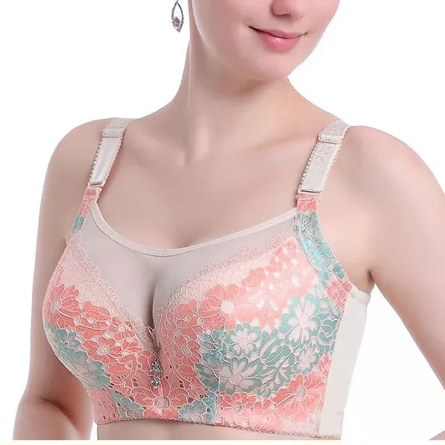 Mid-Full-Cup Floral Minimizer Bra