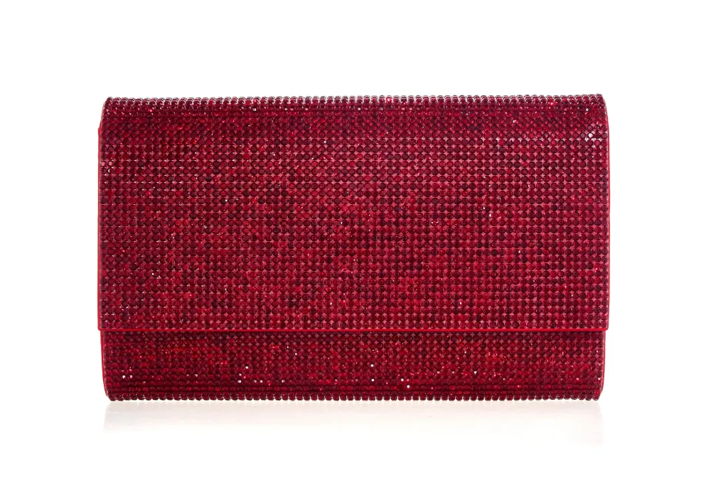 Ornate Faceted Frame Statement Clutch