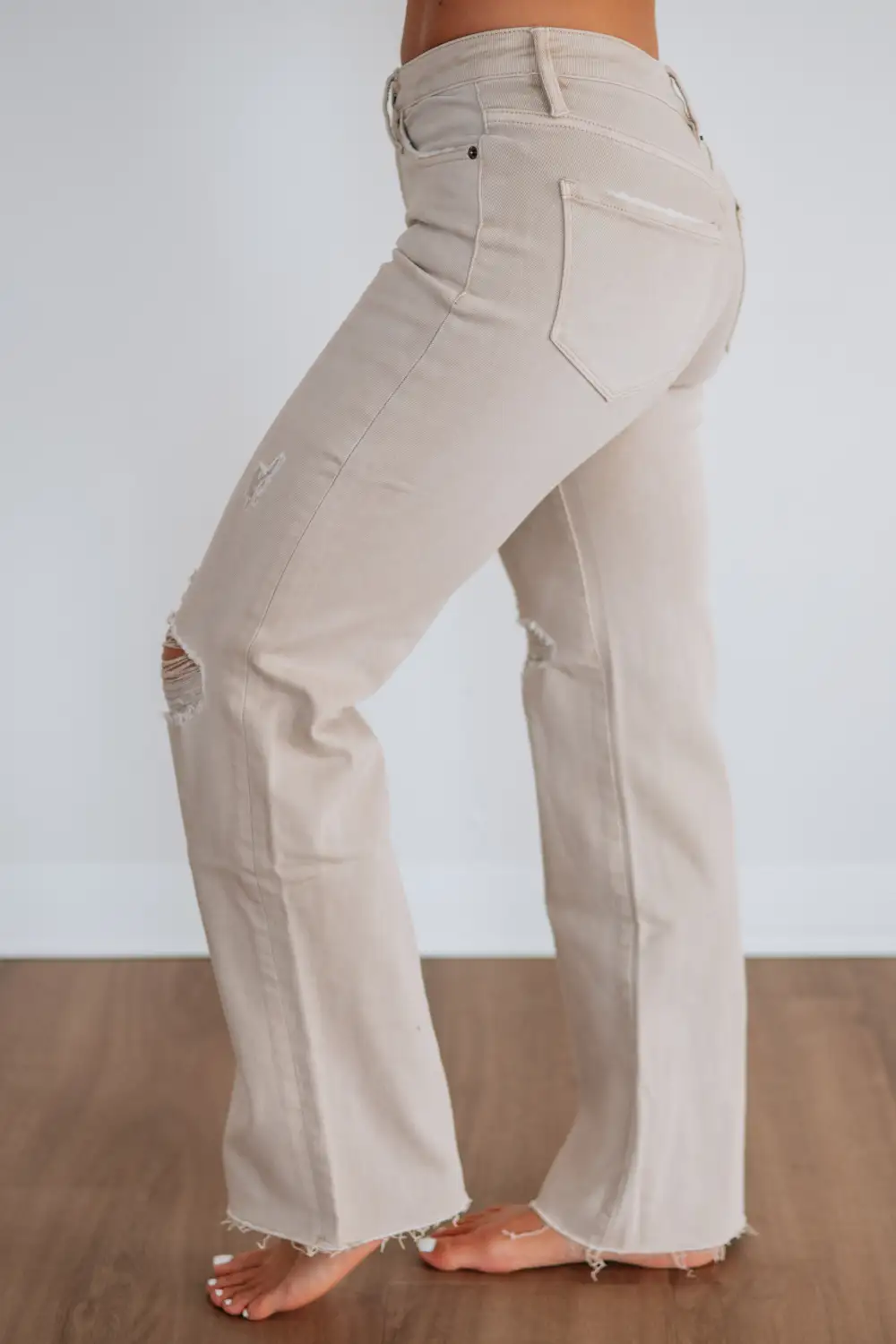 Women's High Rise Wide Leg Tummy Control Jeans