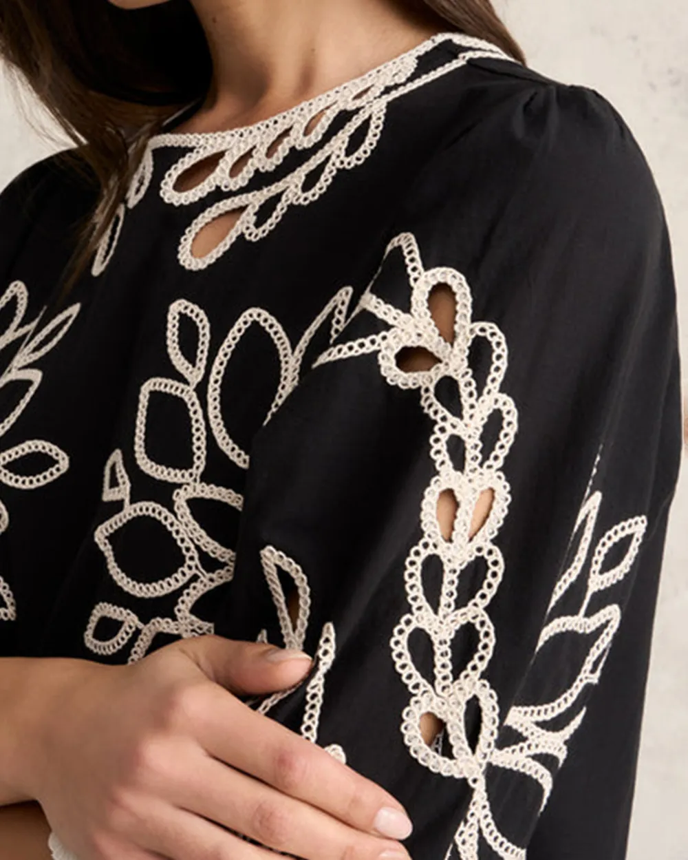 Embroidered Cotton Blouse
