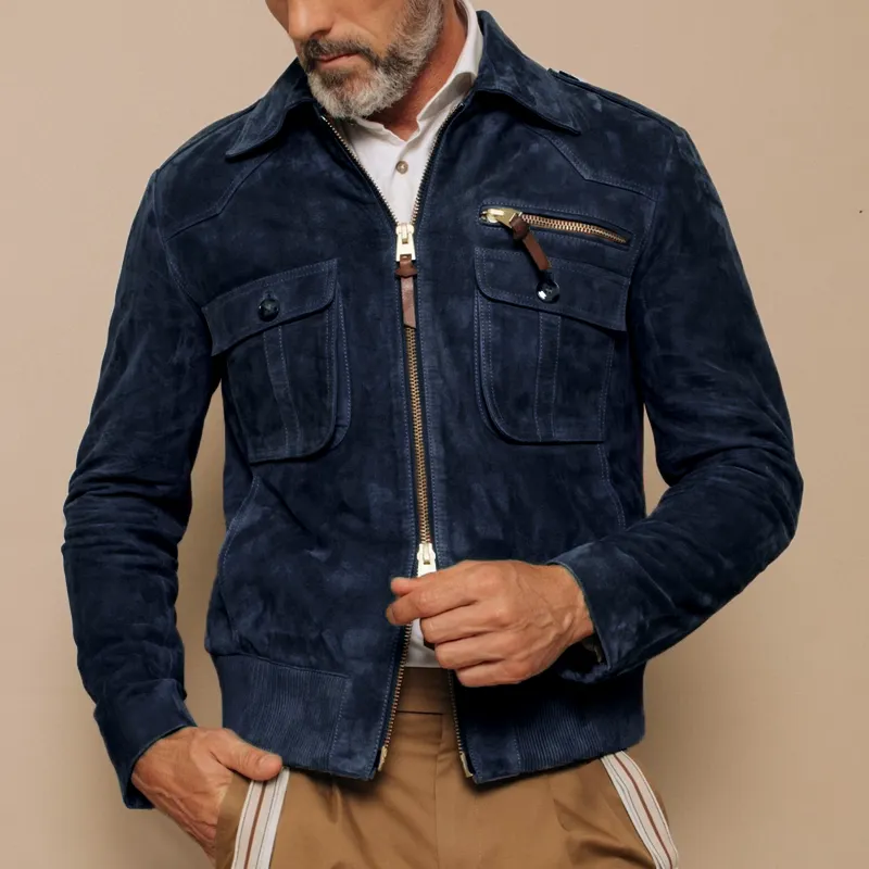 Textured Suede Jacket