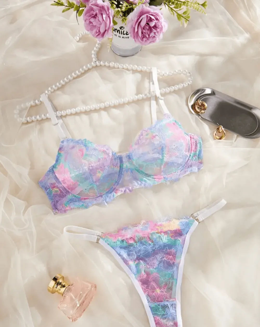 Multicolor Lingerie Set