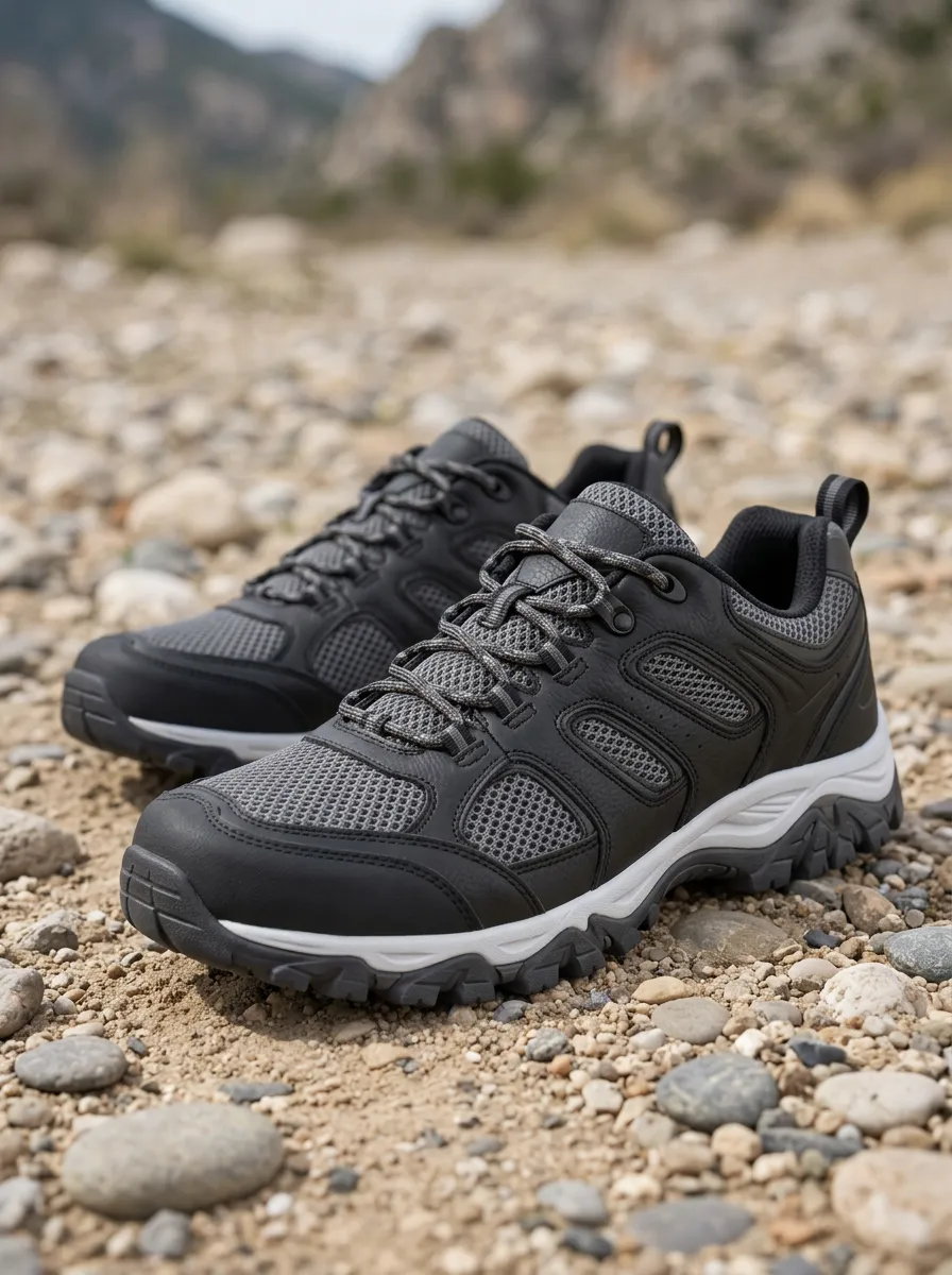 Women's Mesh Leather Hiking Shoes