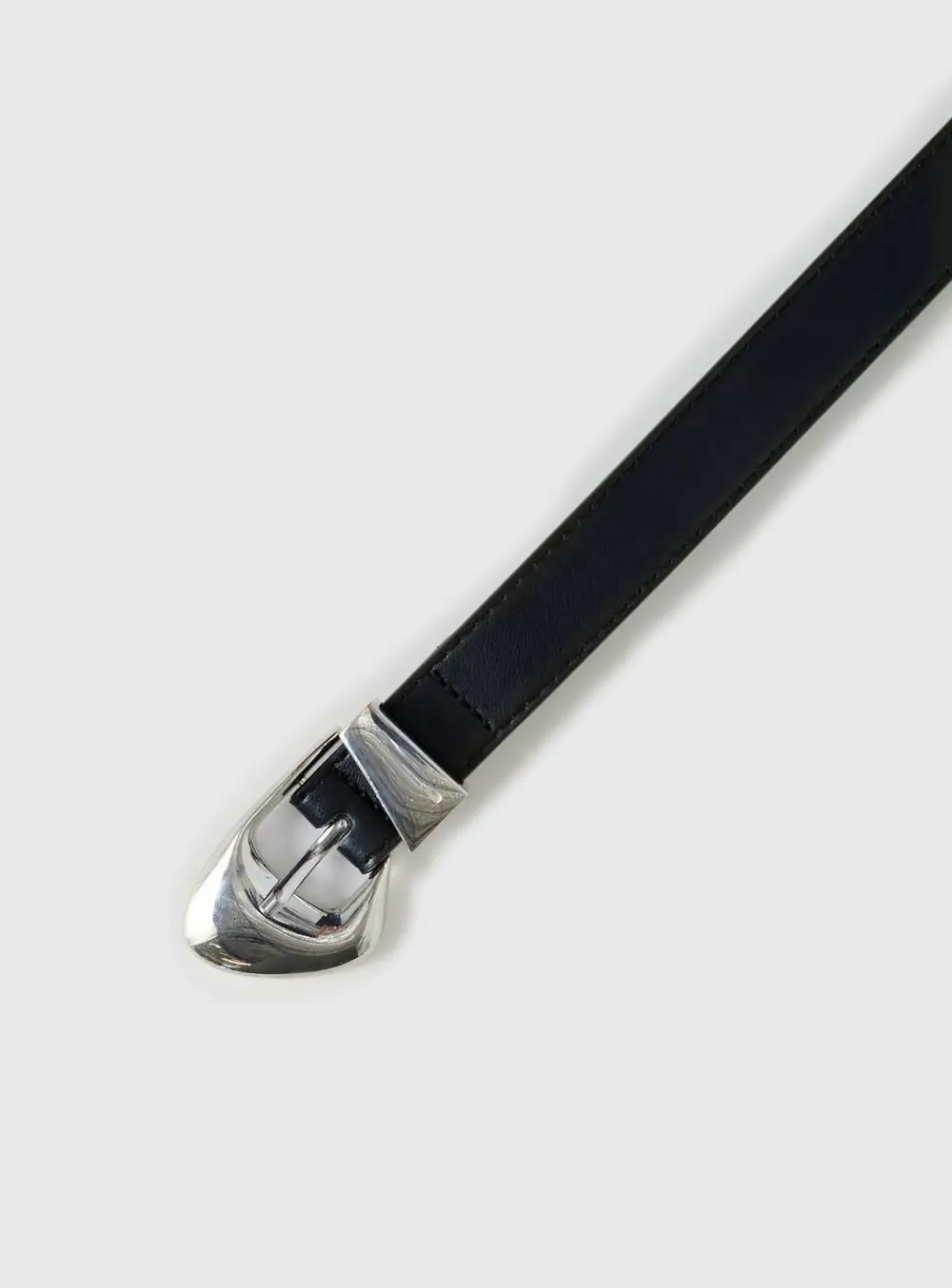 Buckle Faux Leather Statement Belt