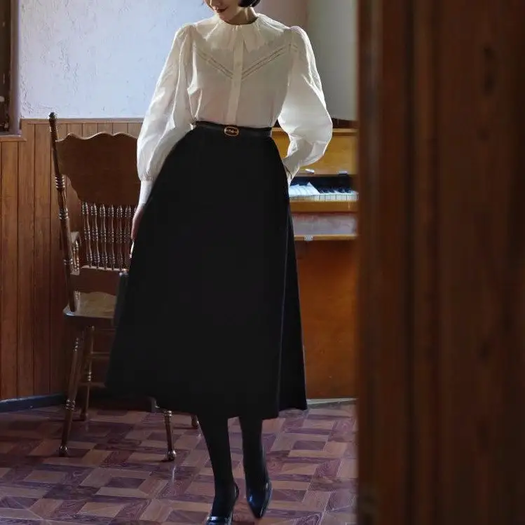 Flexible Essential Everyday Casual Polyester Skirt