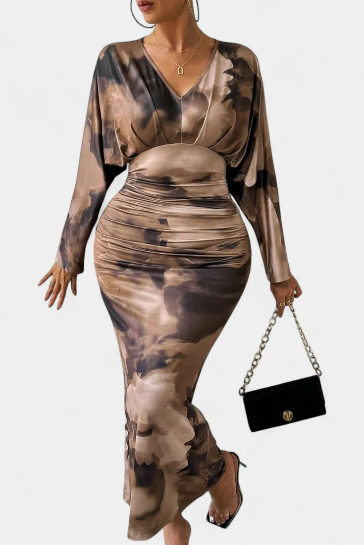 V-Neck Casual Dress
