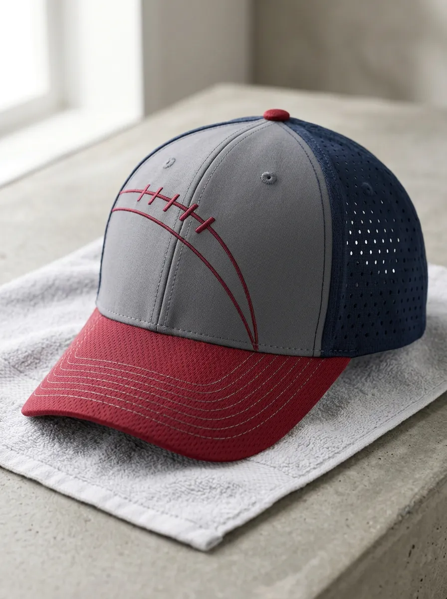 Men's Champion Football Fan American Football Laces Printed Cap