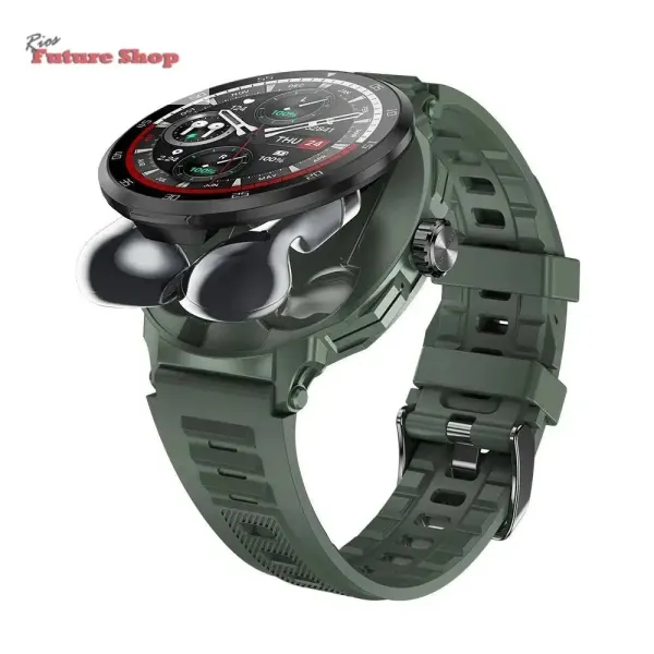 Smart Watch 2 In 1 With Earbuds