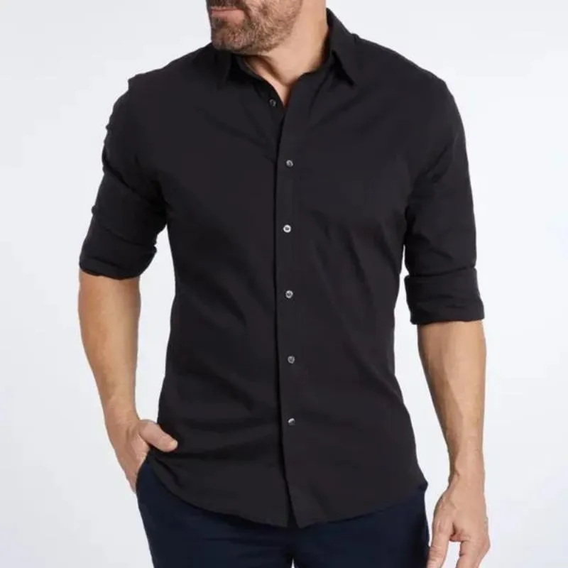 Zip Front Button Detail Casual Shirt