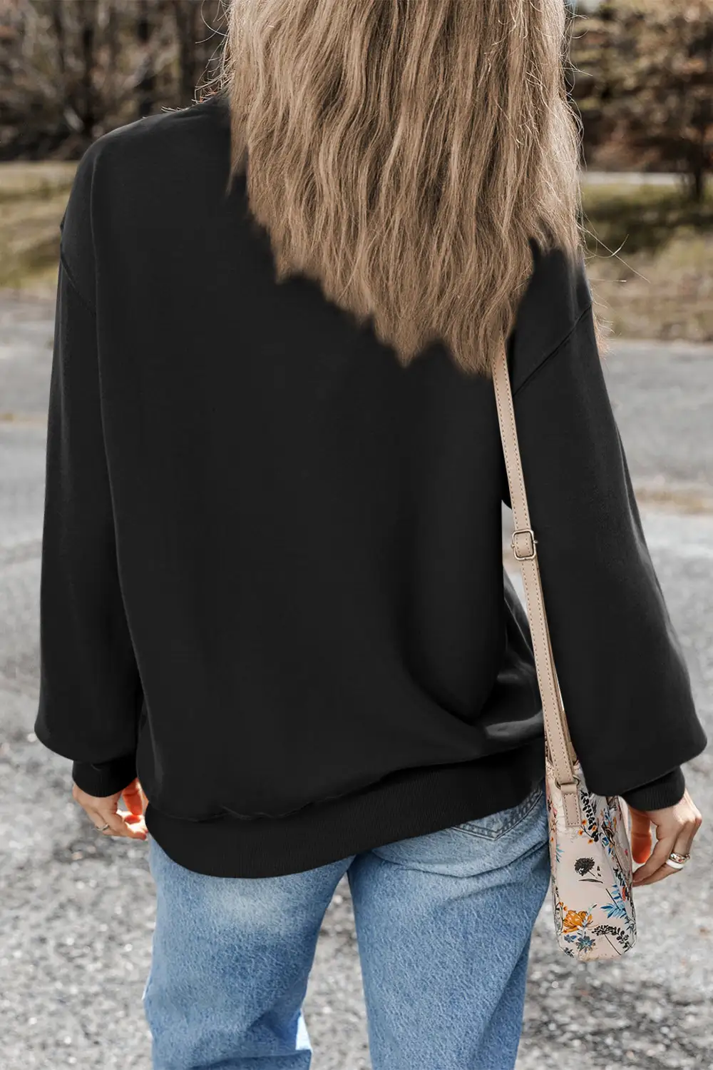 Weekend Drop Shoulder Crewneck Sweatshirt